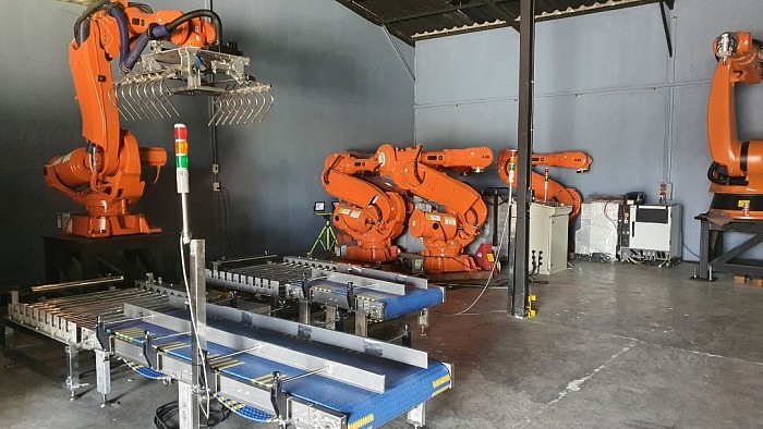 Robot kuka Abb, สายพานลำเลียงอาหาร,หุ่นยนต์มือสอง